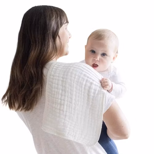 Set di panni antirigurgito in mussola organica Jambear, 100% cotone biologico, bavaglini antirigurgito per neonati